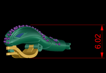 SerpentI Diamond Necklace with Lock CAD FILE