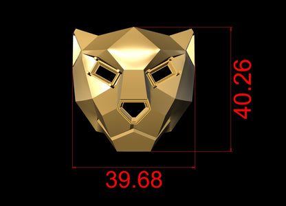 Panther Head Broch with Daimond Set  CAD FILE