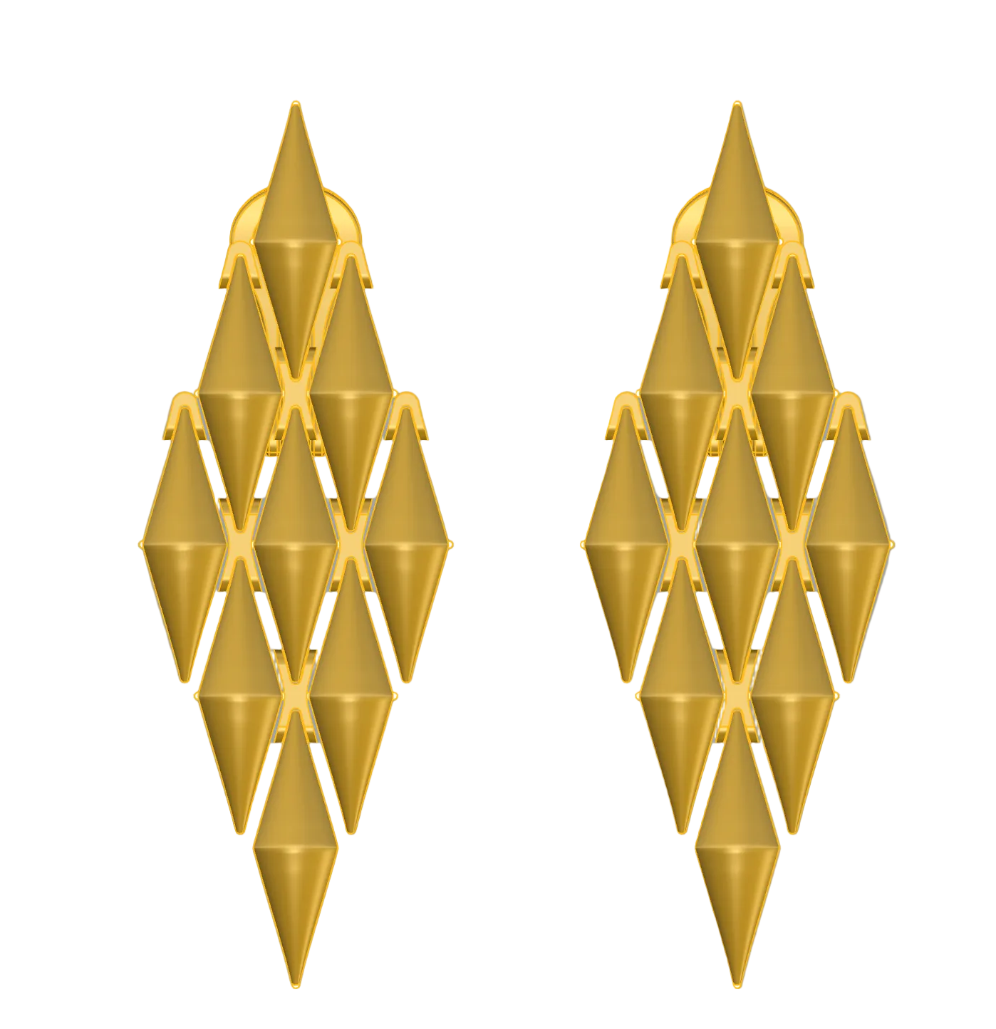 Square link earring CAD FILE