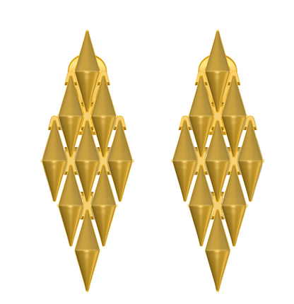 Square link earring CAD FILE