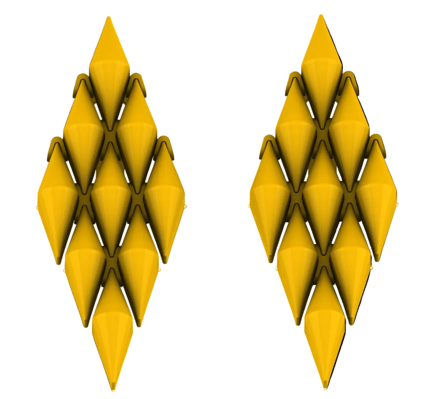 Square link earring CAD FILE