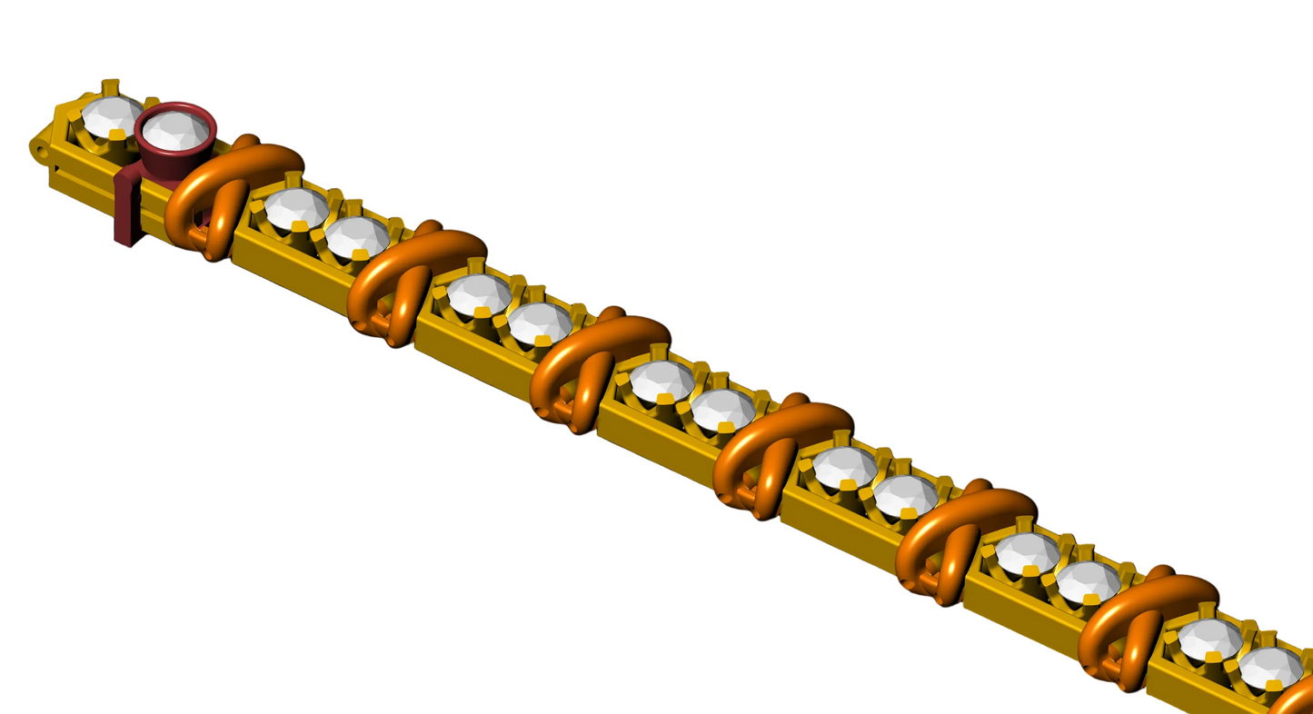 Diamond Tennis Bracelet CAD FILE