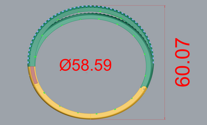 Twisted Diamond Openable Bangle CAD FILE