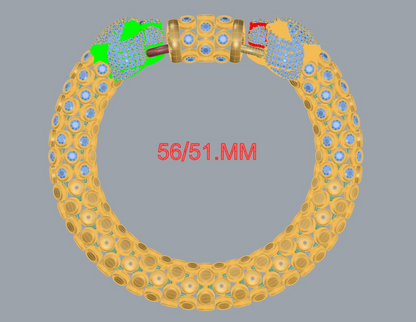 Doubel head panther bracelet CAD FILE