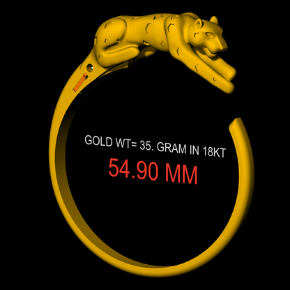 Panther Openable Bangle  STL AND 3DM CAD FILE