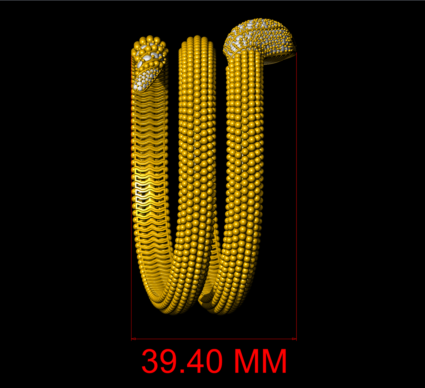 Serpent Flexible Bracelet CAD FILE
