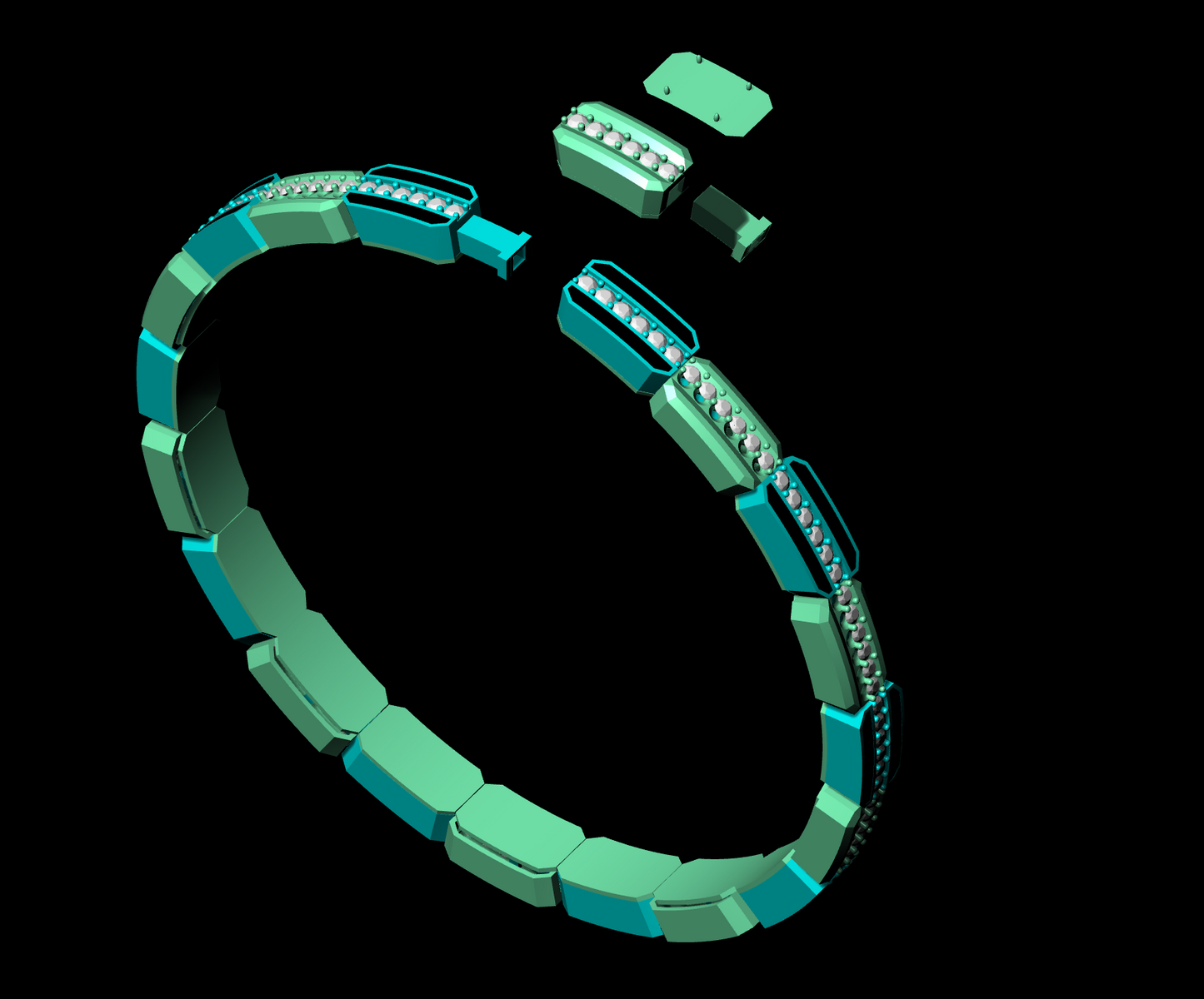 Spring Bracelet 3dm & Stl CAD FILE