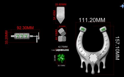 Mechanism Lock Pendant 3DM & STL CAD FILE