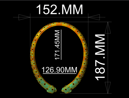 Bend panther Necklace 3DM & STL CAD FILE