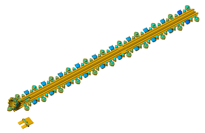 Zip Runner Diamond necklace 3DM & STL CAD FILE