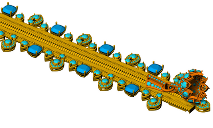 Zip Runner Diamond necklace 3DM & STL CAD FILE