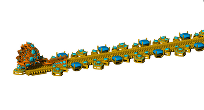 Zip Runner Diamond necklace 3DM & STL CAD FILE