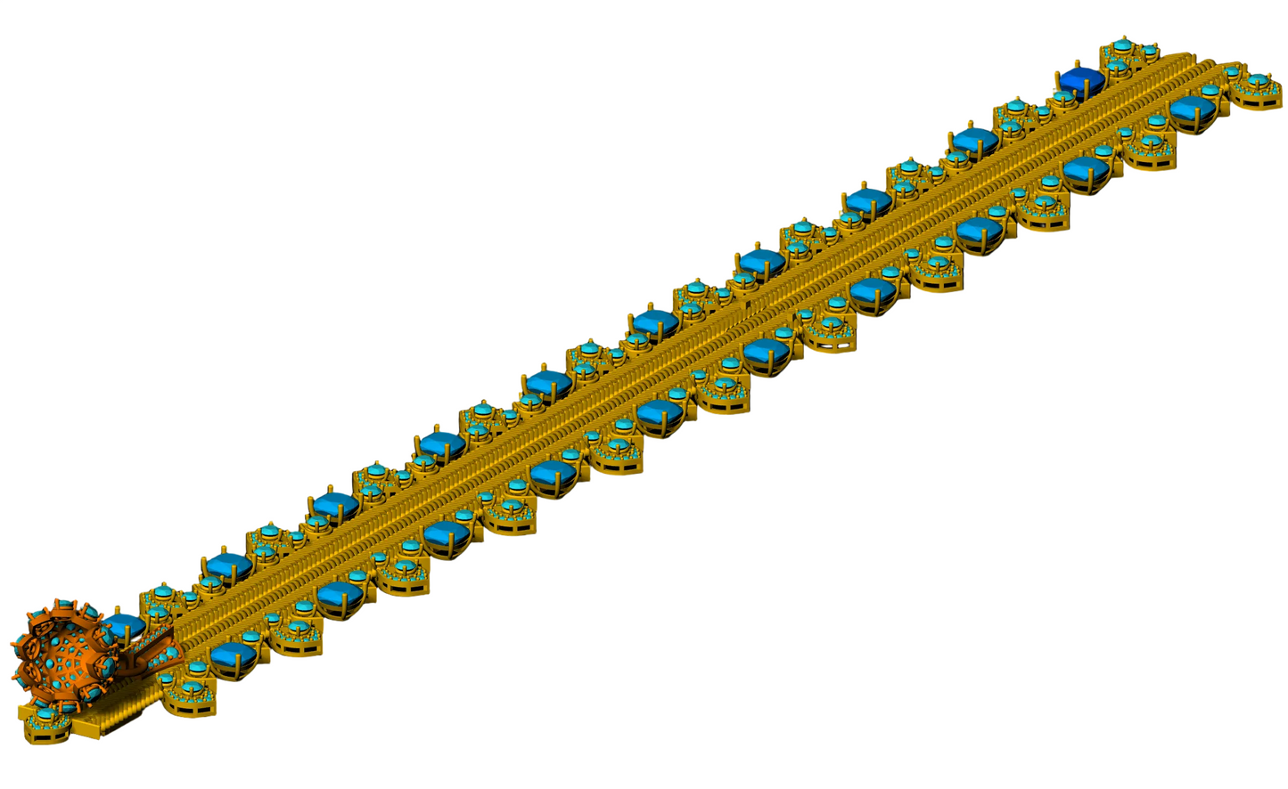 Zip Runner Diamond necklace 3DM & STL CAD FILE