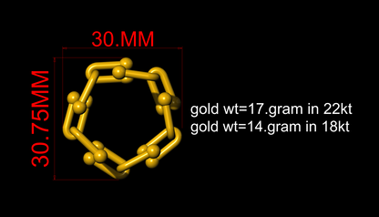Hardware Ring Gold & Silver CAD FILE 3DM STL & STP Files