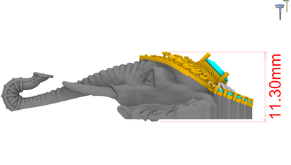 Elephant Pendant  3DM & STL CAD FILE