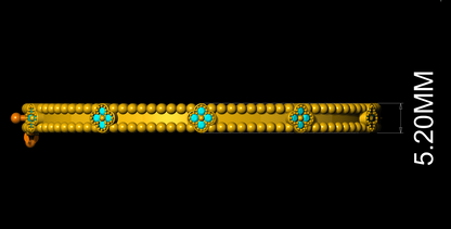 Van Cleef & Arpels Perlee Lock Clovers Bracelet 3DM & STL CAD FILE