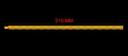 Honeycomb Full Pavé Lock Bracelet — jewelry CAD design