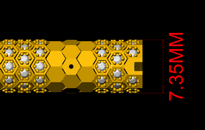 Honeycomb Full Pavé Lock Bracelet — jewelry CAD design