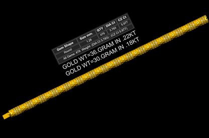 Honeycomb Full Pavé Lock Bracelet — jewelry CAD design