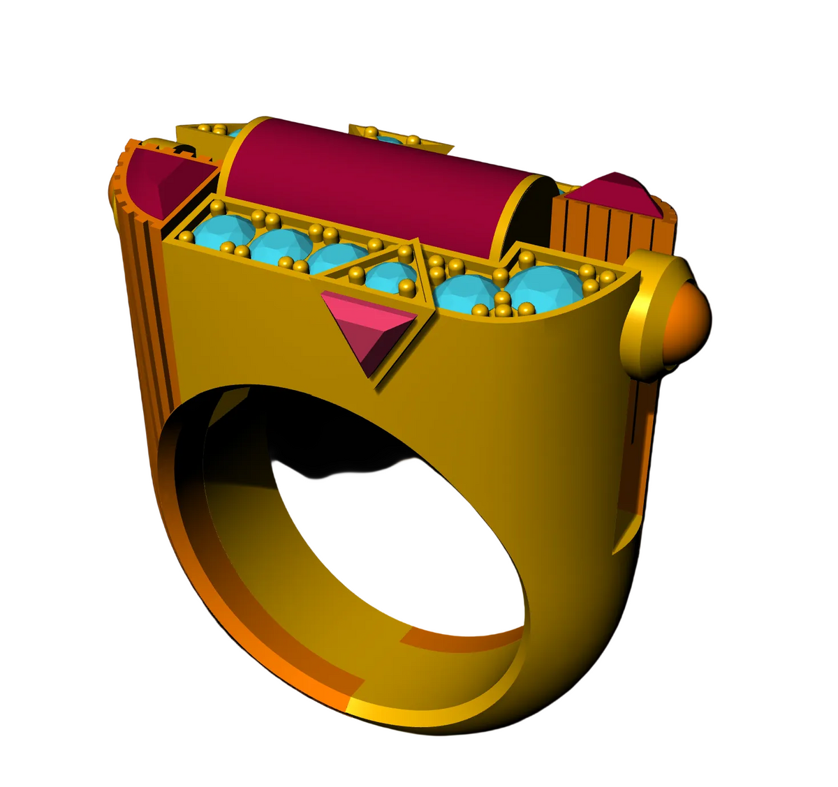 Diamond Set Ring CAD FILE