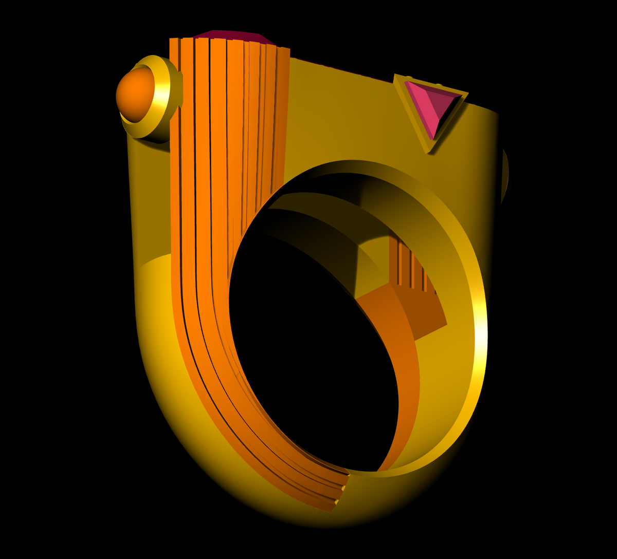 Diamond Set Ring CAD FILE