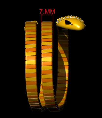 Snake Wrap Flexible Bracelet CAD FILE