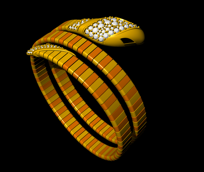 Snake Wrap Flexible Bracelet CAD FILE
