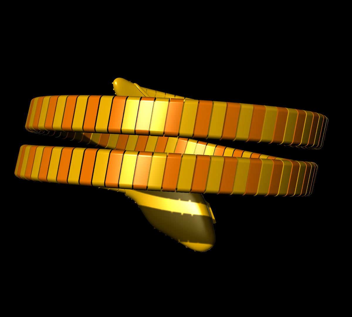 Snake Wrap Flexible Bracelet CAD FILE
