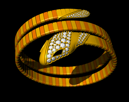 Snake Wrap Flexible Bracelet CAD FILE