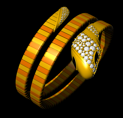 Snake Wrap Flexible Bracelet CAD FILE