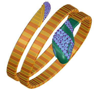 Snake Wrap Flexible Bracelet CAD FILE
