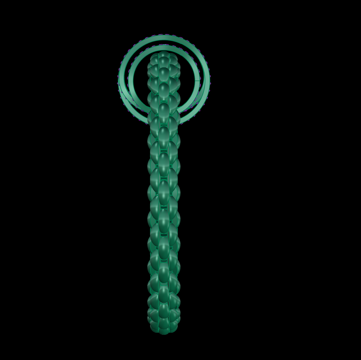 Stretchable braided gold bracelet cad file 3D print model