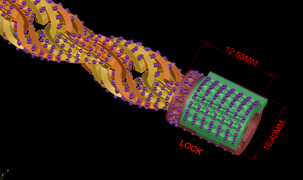 Twisted Diamond Necklace cad file 3D print model