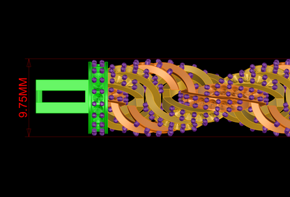 Twisted Diamond Necklace cad file 3D print model