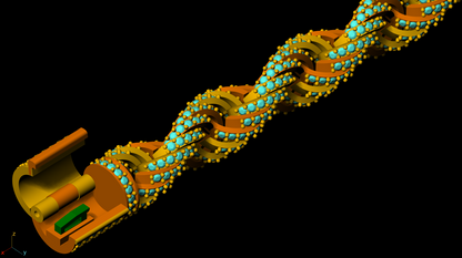 Twisted Diamond Necklace cad file 3D print model