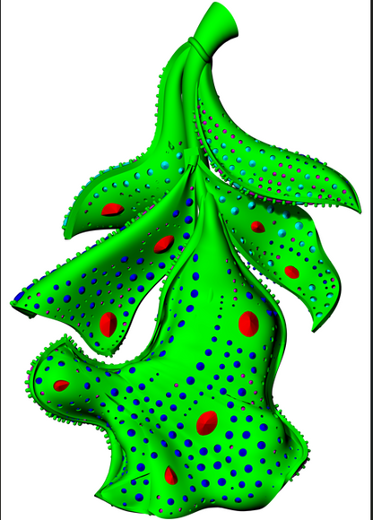 Leaf inspired Diamond &  Pendant CAD FILE