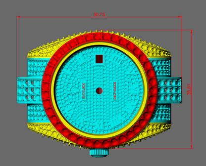 Classic Full Stone Watch CAD FILE