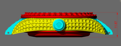 Classic Full Stone Watch CAD FILE