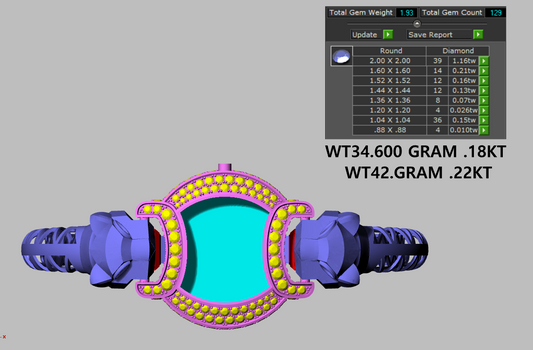 Panther Diamond Bracelet+watch CAD FILE