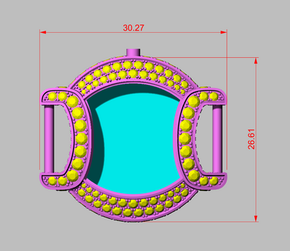 Panther Diamond Bracelet+watch CAD FILE