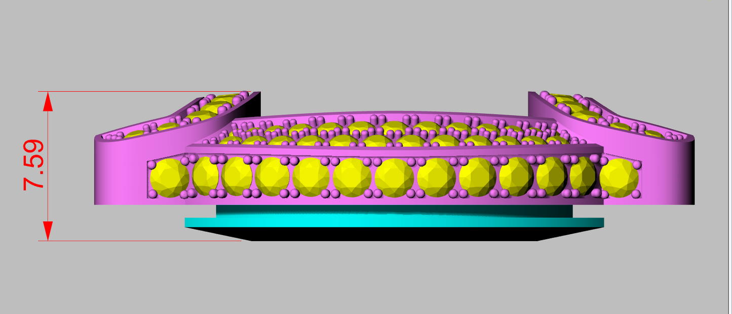Panther Diamond Bracelet+watch CAD FILE
