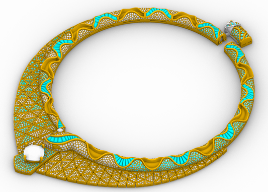 Serpenti Lusio Necklace With Lock  CAD FILE
