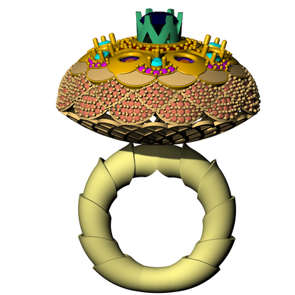 Mushroom mechanism Ring CAD file