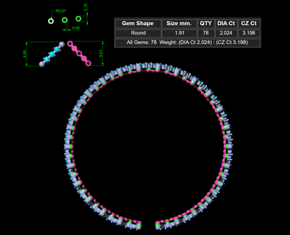 Ring Into Bangle CAD File | 3DM & STL