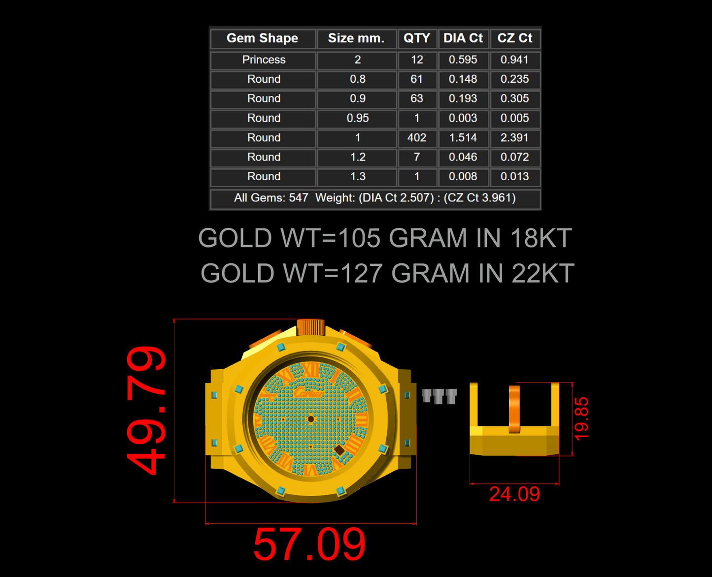 Branded watch collection bulk  STL & 3DM CAD FILE