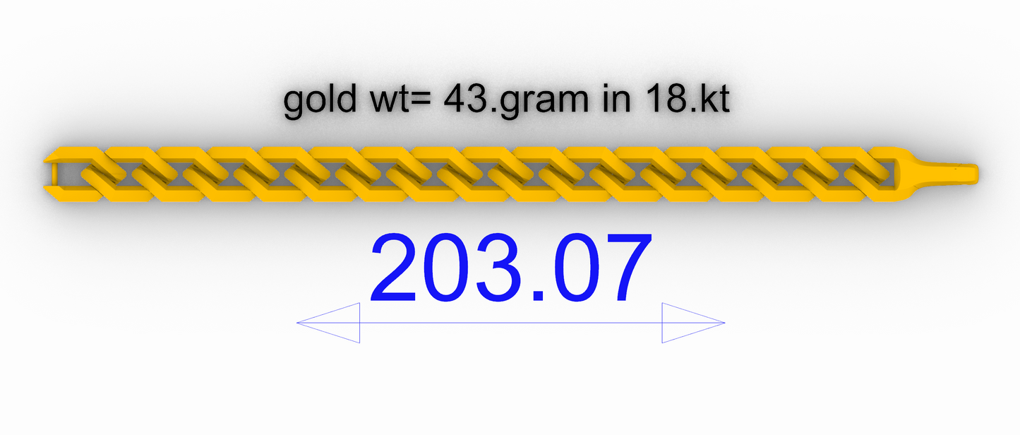CUBEN BRACELET BULK 3DM & STL cad file