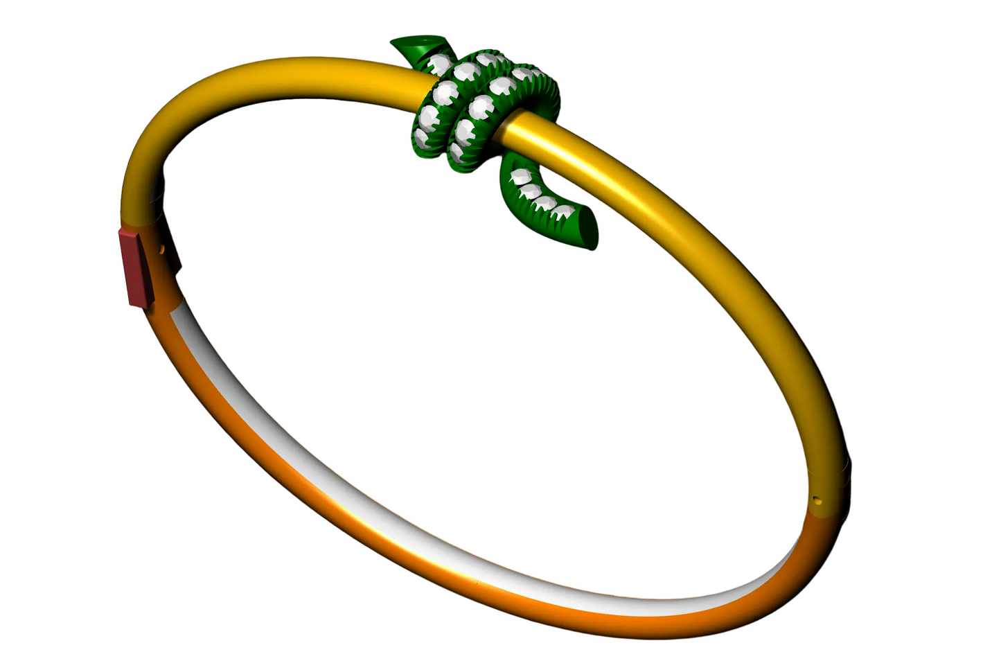 Knot singel line bracelet 3dm & stl CAD FILE