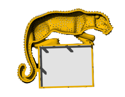 Panther Broch 3dm & stl CAD FILE