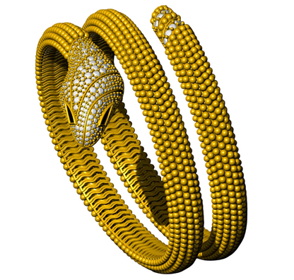 Serpent Flexible Bracelet CAD FILE
