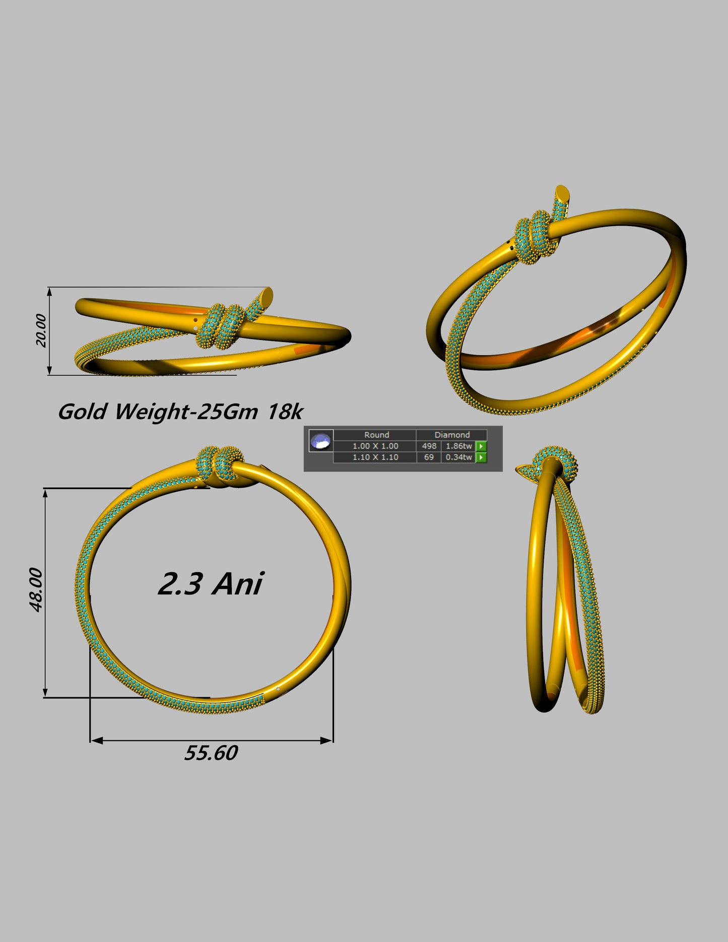 Luxury Hardware & Knot Style Jewelry CAD File Collection Production Ready 3DM and STL Designs